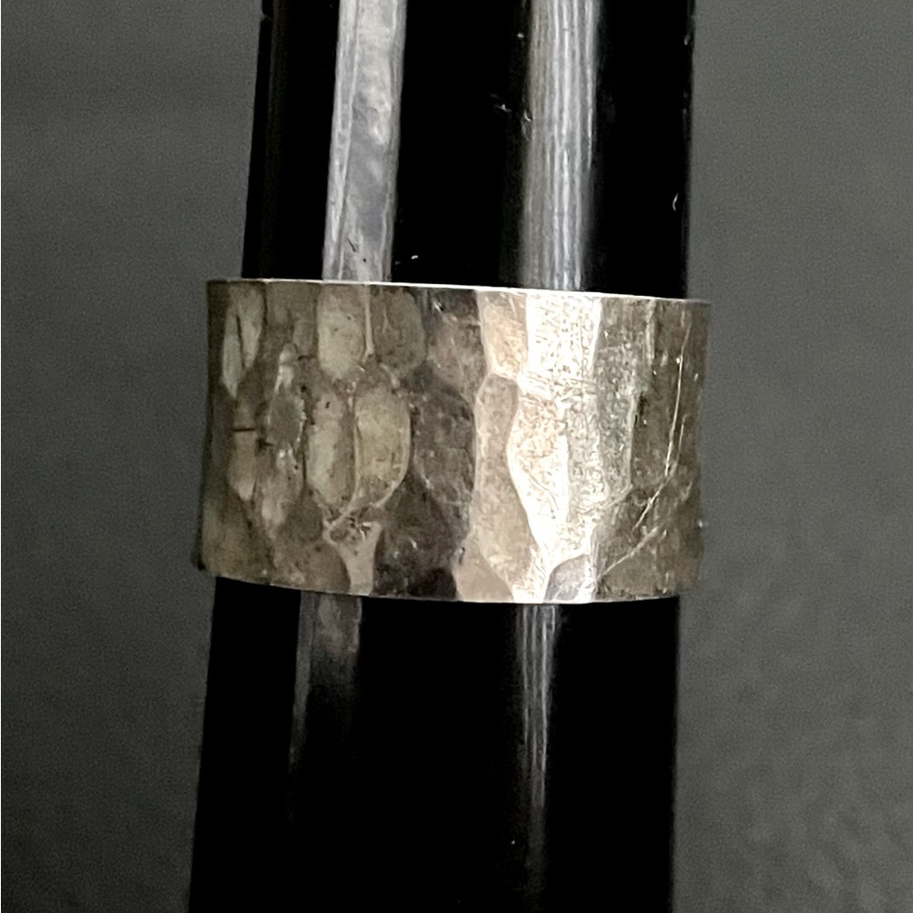 Sterling silver .925 Custom made Textured pattern ring